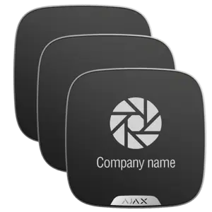 AJAX - Pack 10 cubiertas personalizables para sirena exterior - Personalizable sin coste adicional (10XAJ-BRANDPLATES-B)