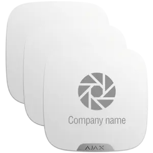 AJAX - Pack 10 cubiertas personalizables para sirena exterior - Personalizable sin coste adicional (10XAJ-BRANDPLATES-W)