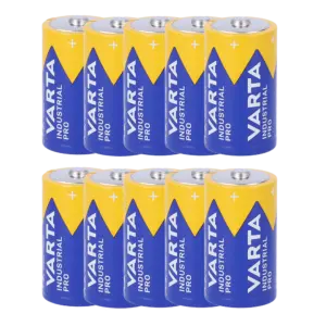 UPOWER - Pack 10x Pila LR20 / D / MN1300 - Varta - Alcalina Zn-MnO2 no recargable - Tensión 1.5V - (4XBATT-LR20-F)