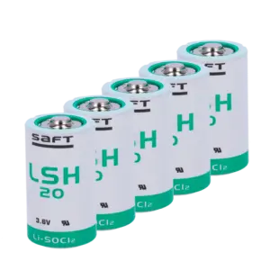 MARCA BLANCA - Pack de 10x pilas LSH20 - Saft - Litio Li-SOCl2 no recargable - Tensión 3.6V - Capacidad (10XBATT-LSH20-S)