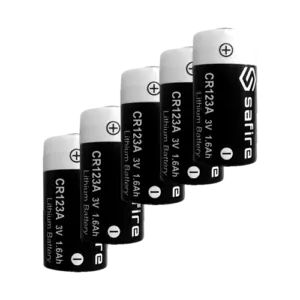 MARCA BLANCA - Pack de 50x pilas CR123A / CR17345 / 5018LC - Safire - Litio Li-MnO2 no recargable - (50XBATT-CR123A)