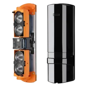 MARCA BLANCA - Detector de barrera por infrarrojos - Cableado | 4 haces | Función AND y OR - Alcance máx. (ABH-250L)