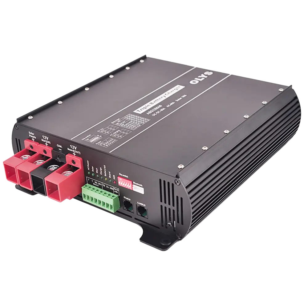 MARCA BLANCA - Cargador de batería 3 en 1 - AC, DC y Solar MPPT - Carga máxima 60A - Para batería de (ABS-126040)