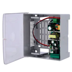 MARCA BLANCA - Alimentador para control de acceso - Configurable NO/NC - Salida DC 12.5-13.8V / 5A / 60W - (AC-12DC5A-BAT7