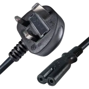 MARCA BLANCA - Cable a enchufe UK (3 Pin) - Entrada máxima AC 250V / 13A  - Adaptador para enchufe EU (AC-UK-C7)