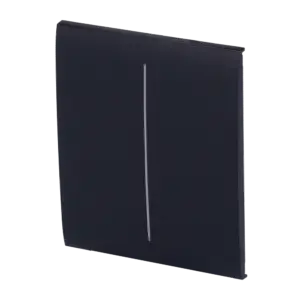 AJAX - Panel táctil para interruptor de luz doble - Compatible con AJ-LIGHTCORE-2G - (AJ-CENTERBUTTON-2G-B)