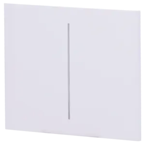 AJAX - Panel táctil para interruptor doble vertical - Compatible con AJ-LIGHTCORE-2G-VERT - (AJ-CENTERBUTTON-2G-W-VERT)