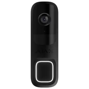 AJAX - Doorbell 4 MP con IA integrada - Detector PIR alcance hasta 4 m - Audio bidireccional con (AJ-DOORBELL-4-B)