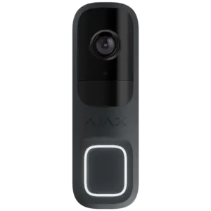 AJAX - Doorbell 4 MP con IA integrada - Detector PIR alcance hasta 4 m - Audio bidireccional con (AJ-DOORBELL-4-GRA)