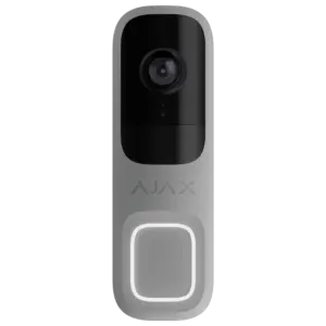 AJAX - Doorbell 4 MP con IA integrada - Detector PIR alcance hasta 4 m - Audio bidireccional con (AJ-DOORBELL-4-GRE)