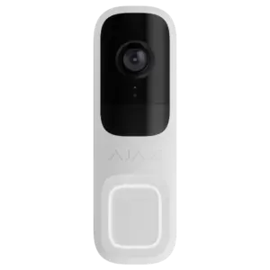 AJAX - Doorbell 4 MP con IA integrada - Detector PIR alcance hasta 4 m - Audio bidireccional con (AJ-DOORBELL-4-W)