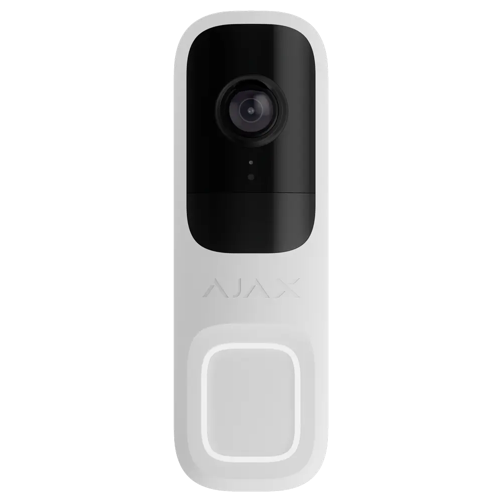 AJAX - Doorbell 4 MP con IA integrada - Detector PIR alcance hasta 4 m - Audio bidireccional con (AJ-DOORBELL-4-W)