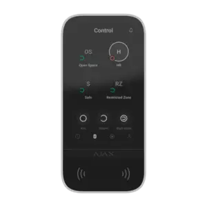 AJAX - Teclado con pantalla táctil y RFID - Grado 2 - Inalámbrico 868 MHz Jeweller - (AJ-KEYPADTOUCHSCREEN-W)