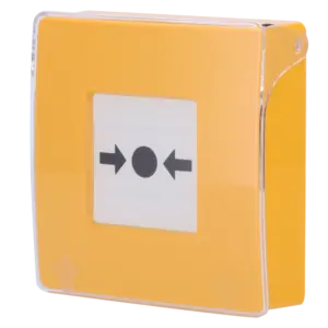AJAX - Botón manual de alarma de incendio amarillo - Inalámbrico 868 MHz Jeweller - Botón alarma (AJ-MANUALCALLPOINT-YELLO