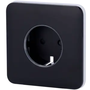 AJAX - Tapa frontal para enchufe inteligente tipo F - Compatible con AJ-OUTLETCORE-SMART - (AJ-SOLOCOVER-SMART-B)
