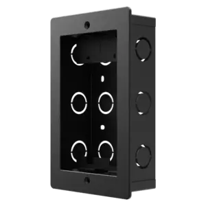 AKUVOX - Panel frontal y caja de registro encastrada - Específica para Akuvox AK-R20A-BLACK - Panel: (AK-BR-R20A-BLACK-F)