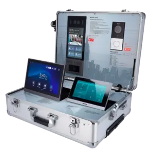 AKUVOX - Maletín de exposición - Videoporteros Akuvox - Router WiFi y switch PoE - Licencia grauita (AK-DEMOKIT)