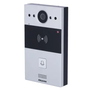 AKUVOX - Videoportero 2 hilos en superficie - Cámara 2 Mpx | Audio bidireccional - Apertura con (AK-R20A-2)