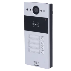 AKUVOX - Videoportero IP en superficie - Cámara 2 Mpx | Audio bidireccional - Apertura con tarjeta (AK-R20B-4B)