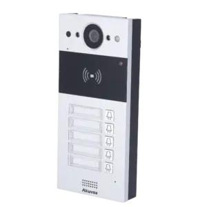 AKUVOX - Videoportero IP en superficie - Cámara 2 Mpx | Audio bidireccional - Apertura con tarjetas (AK-R20B-5B)