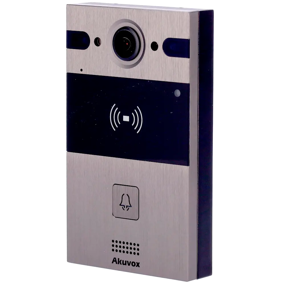 AKUVOX - Videoportero IP en superficie - Cámara 4 Mpx gran angular | Audio bidireccional - Apertura (AK-R25A)