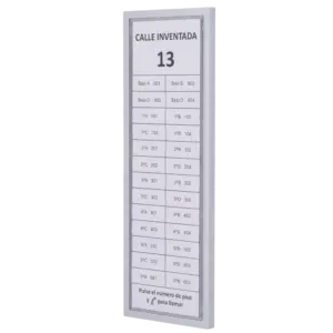 AKUVOX - Módulo informativo - Personalizable - Compatible con AK-S532 - Montaje en superficie o (AK-S532-INFOMODULE)