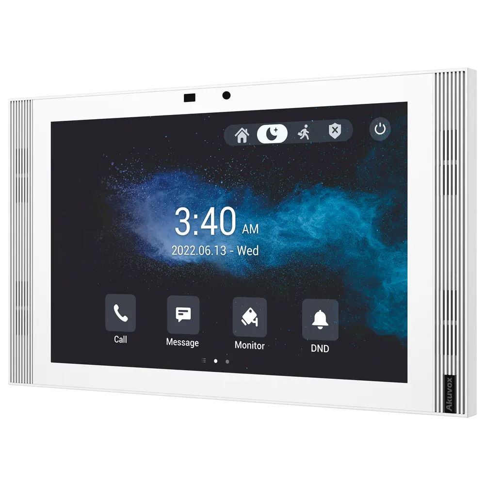 AKUVOX - Monitor Android 12.0 para videoportero - Pantalla IPS de 10" - Audio bidireccional (AK-S567A-WHITE)