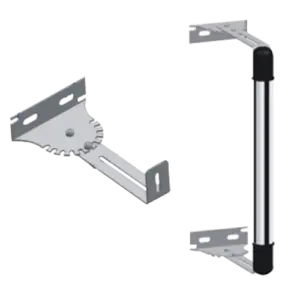 MARCA BLANCA - Soporte para barrera - Ángulo y longitud ajustable - Acero inoxidable - Compatible con (AN-6Z)