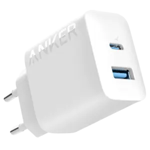 ANKER - Anker - Cargador USB - Potencia 20W - Carga rápida  - Salida USB-C y USB-A - Color blanco (ANK-234-WCHARGER-20W1A1C-W