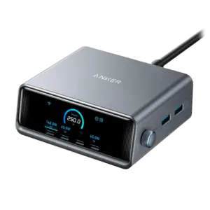 ANKER - Anker - Cargador de escritorio - Potencia 250W - Salidas 4x USB-C, 2x USB-A - Carga 4 (ANK-234-WCHARGER-250W2A4C-B