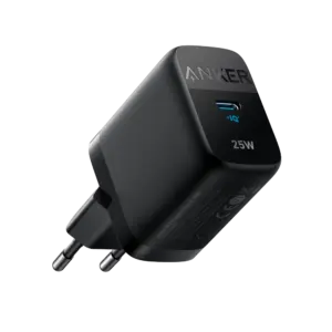 ANKER - Anker - Cargador USB - Potencia 25W - Carga rápida  - Salida USB-C - Color negro (ANK-312-WCHARGER-25W1C-B)