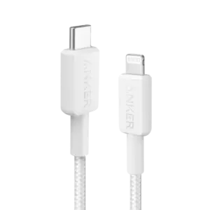 ANKER - Anker - Cable USB2.0 - USB-C a Lightning - Cable de nylon trenzado - Longitud 0.9m - Carga (ANK-322-USBC-LGT-90-W