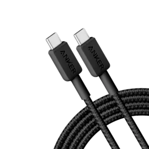 ANKER - Anker - Cable USB2.0 - USB-C a USB-C - Cable de nylon trenzado - Longitud 1.8m - Carga (ANK-322-USBC-USBC-180-B)