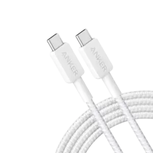 ANKER - Anker - Cable USB2.0 - USB-C a USB-C - Cable de nylon trenzado - Longitud 1.8m - Carga (ANK-322-USBC-USBC-180-W)