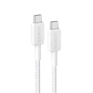 ANKER - Anker - Cable USB2.0 - USB-C a USB-C - Cable de nylon trenzado - Longitud 0.9m - Carga (ANK-322-USBC-USBC-90-W)