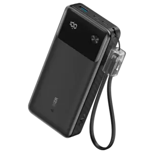 ANKER - Anker Power bank con pantalla - Capacidad 20000mAh  - Entradas 2x USB-C - Salidas 2x USB-C, (ANK-A1384-B)