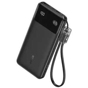 ANKER - Anker Power bank con pantalla - Capacidad 10000mAh  - Entradas USB-C - Salidas USB-A, 2x (ANK-A1388-B)
