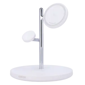 ANKER - Cargador inalámbrico 3 en 1 Anker - Tecnología MagGo - Carga rápida: iPhone, Airpods, Apple (ANK-PADWCHARGER-3-IN-