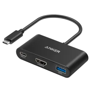 ANKER - Hub USB-C 3 en 1 de Anker - USB-C, USB-A 3.0 y HDMI - Admite carga PD100W (USB-C) - (ANK-POWEREXPAND-3-IN-1-G)