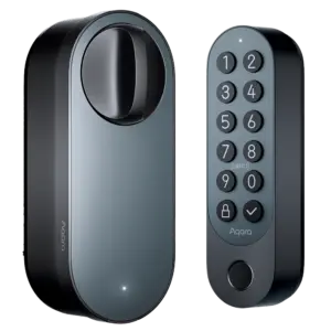 AQARA - Aqara Cerradura inteligente U200 Gris - Teclado inalámbrico con lector de huella por IA - (AQ-EL-D02D-B)