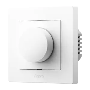 AQARA - Aqara Dimmer Switch H2 EU Blanco - Regulación rotativa y pulsador mecánico premium - (AQ-KD-R01D)