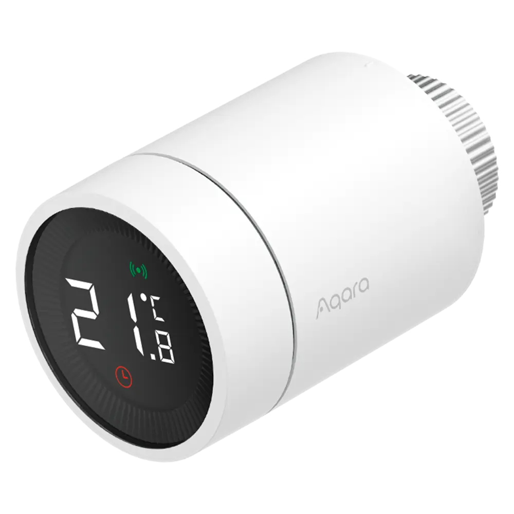 AQARA - Aqara Radiator Thermostat E1 - Pantalla LED retroiluminada a color - Cabezal Termostático (AQ-SRTS-A01)