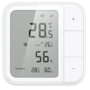 AQARA - Aqara Sensor de Temperatura y Humedad W100 - Pantalla de tinta electrónica (E-Ink) de (AQ-TH-S04D)
