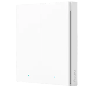AQARA - Aqara Interruptor Inalámbrico H1 Doble - Doble pulsador físico con 7 acciones asignables - (AQ-WRS-R02)