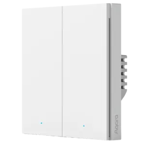 AQARA - Aqara Interruptor Inteligente de Pared H1 - Controla 2 circuitos de luz independientes - (AQ-WS-EUK04)