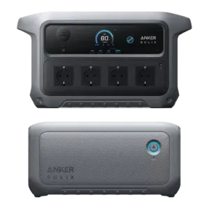 ANKER SOLIX - Estación de energía portátil Anker Solix - Gran capacidad 4096Wh - Potencia 2400W | 4000W (ASOX-C2000-GEN2-1