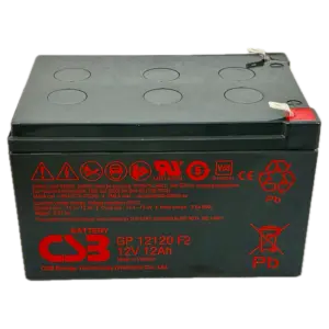 BLANCA - Batería CSB recargable - Tecnología Plomo-Ácido AGM - Tensión 12V - Capacidad 12Ah - Para (BATT-1212-CSB)
