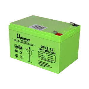 UPOWER - Upower - Batería recargable - Tecnología plomo ácido AGM - Voltaje 12 V - Capacidad 12.0 Ah (BATT-1212-U)