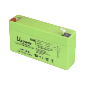 UPOWER - Upower - Batería recargable - Tecnología plomo ácido AGM - Voltaje 6 V - Capacidad 1.3 Ah - (BATT-6013-U)