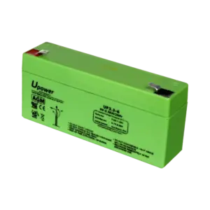 UPOWER - Upower - Batería recargable - Tecnología plomo ácido AGM - Voltaje 6 V - Capacidad 3.2 Ah - (BATT-6033-U)